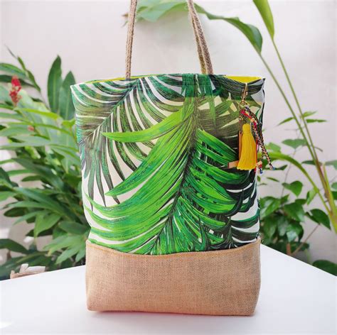 Palm tree beach bag 